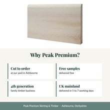 Load image into Gallery viewer, Bullnosed Architrave, 5ths Grade Softwood Pine with reasons to buy from Peak Premium