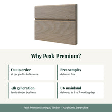 Load image into Gallery viewer, Chamfered-Grooved Architrave, Prime European Oak with reasons to buy from Peak Premium