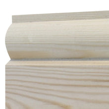 Load image into Gallery viewer, Detail of the moulded top edge of Torus Skirting Board, Unsorted Grade Softwood Pine