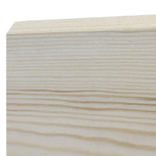 Load image into Gallery viewer, Detail of the moulded top edge of Chamfer Skirting Board, Unsorted Grade Softwood Pine
