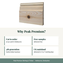 Load image into Gallery viewer, Chatsworth Architrave, Unsorted Grade Softwood Pine with reasons to buy from Peak Premium
