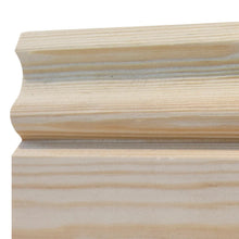 Load image into Gallery viewer, Detail of the moulded top edge of Ogee Architrave, Unsorted Grade Softwood Pine
