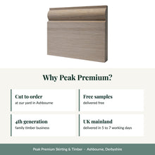 Load image into Gallery viewer, Torus Skirting Board, Prime European Oak with reasons to buy from Peak Premium
