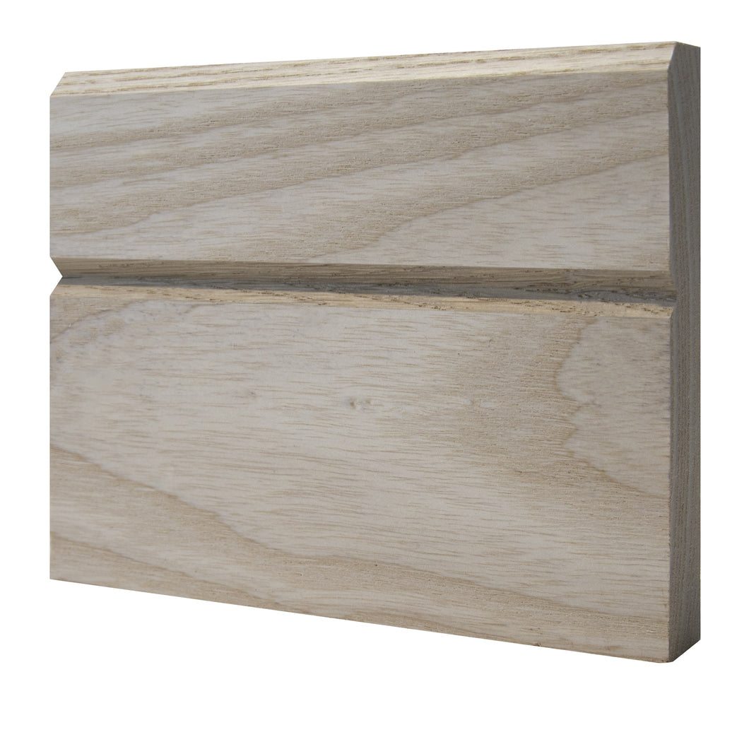 Chamfered-Grooved Skirting Board - Prime American Ash